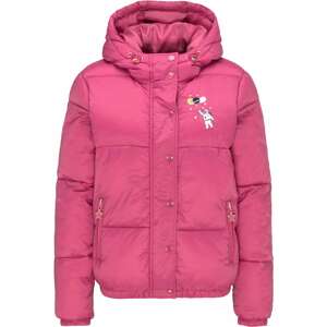 MYMO Zimní bunda  pink / bílá