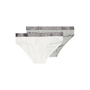 Calvin Klein Underwear Spodní prádlo '2 PACK BIKINI' šedý melír / bílá