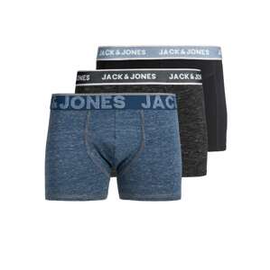 JACK & JONES Boxerky  modrá / námořnická modř / tmavě šedá
