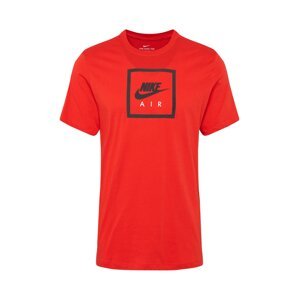 Nike Sportswear Tričko 'AIR 2'  černá / červená