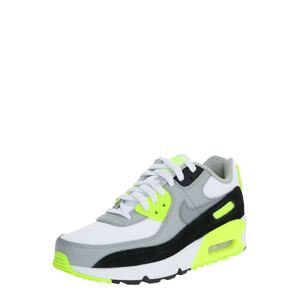 Nike Sportswear Tenisky 'Air Max 90 LTR'  černá / bílá / svítivě žlutá / šedá