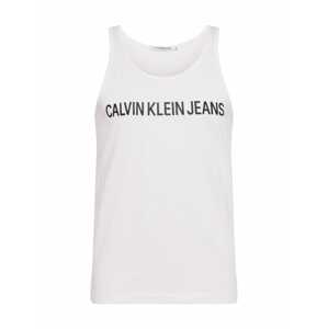 Calvin Klein Jeans Tričko 'INSTITUTIONAL'  černá / bílá