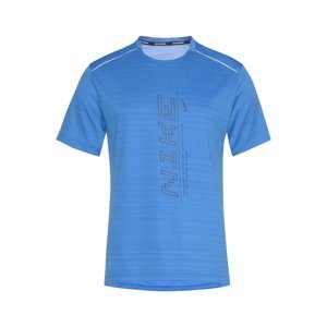 NIKE Funkční tričko 'Miler'  nebeská modř / černá