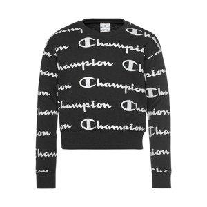 Champion Authentic Athletic Apparel Sweatshirt 'Crewneck'  bílá / černá