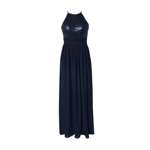 STAR NIGHT Společenské šaty 'long dress (american cut) chiffon & sequins'  námořnická modř