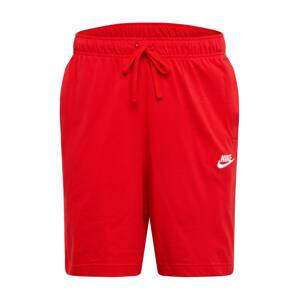 Nike Sportswear Kalhoty červená / bílá