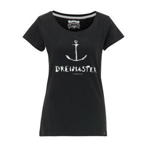DreiMaster Vintage T-Shirt  černá / bílá