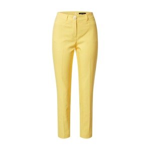 COMMA Kalhoty s puky  světle žlutá