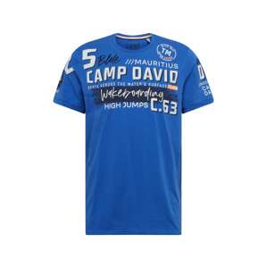 CAMP DAVID Tričko  tmavě modrá / modrá / bílá