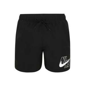 Nike Swim Šortky 'Lap 5'  černá / bílá