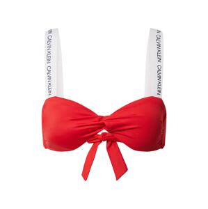 Calvin Klein Swimwear Horní díl plavek 'TWIST BANDEAU-RP'  červená