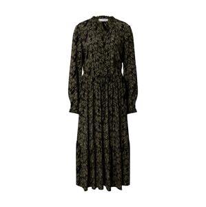 MOSS COPENHAGEN Košilové šaty 'Calie Morocco'  černá / brokátová