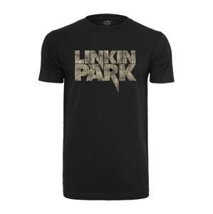 Mister Tee Tričko 'Linkin Park' světle béžová / černá
