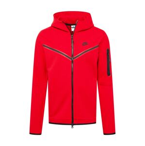 Nike Sportswear Mikina s kapucí  červená / černá