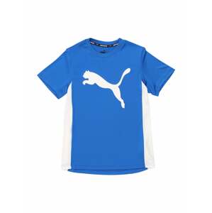 PUMA Funkční tričko  modrá / bílá
