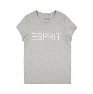 ESPRIT Tričko  šedá / bílá