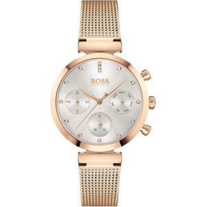 BOSS Casual Analogové hodinky 'Flawless'  růžově zlatá / stříbrná