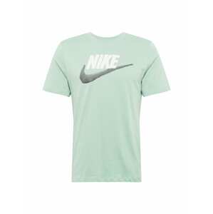 Nike Sportswear Tričko  pastelově zelená / stříbrně šedá / bílá