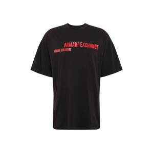 ARMANI EXCHANGE T-Shirt '6HZTKA'  červená / černá