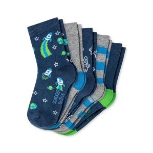 SCHIESSER Ponožky  marine modrá / šedá / zelená / bílá