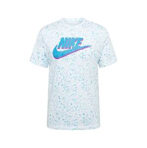 Nike Sportswear Tričko  bílá / fialová / opálová / nebeská modř