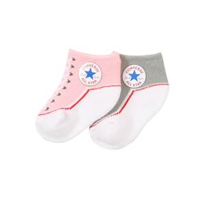 CONVERSE Ponožky 'CHUCK'  pink / šedá / bílá