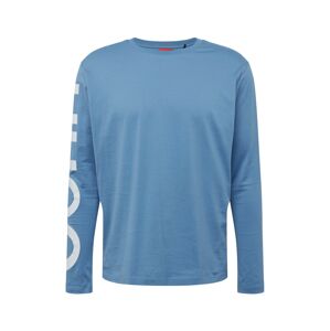 HUGO Tričko 'DEMEOS211'  kouřově modrá / bílá