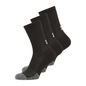 UNDER ARMOUR Sportovní ponožky 'HeatGear'  černá / šedá
