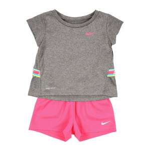 NIKE Sportovní oblečení  pink / šedý melír
