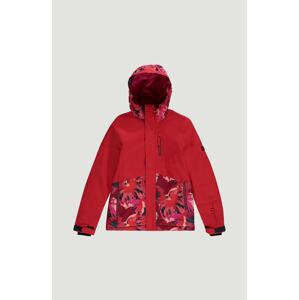 O'NEILL Outdoorová bunda  tmavě modrá / pink / ohnivá červená