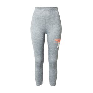 NIKE Sportovní kalhoty 'One'  šedý melír / bílá / korálová