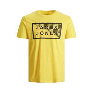 Jack & Jones Junior Tričko 'Shawn'  žlutá / černá