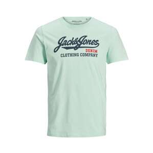 Jack & Jones Junior Tričko  pastelově zelená / červená / noční modrá