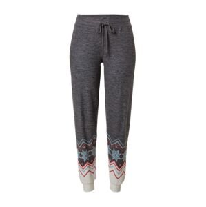 PJ Salvage Pyžamové kalhoty  šedý melír / bílá / červená / světlemodrá