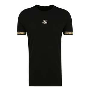 SikSilk Shirt  černá / bílá / písková