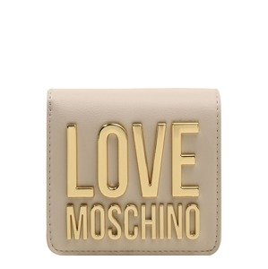 Love Moschino Peněženka  tmavě béžová / zlatá