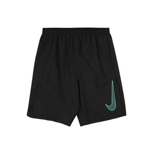 NIKE Sportovní kalhoty  černá / nefritová / svítivě zelená