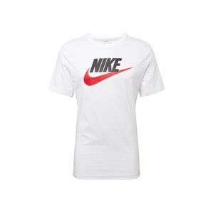 Nike Sportswear Tričko  černá / bílá / ohnivá červená