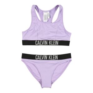 Calvin Klein Swimwear Bikiny  lenvandulová / černá / bílá