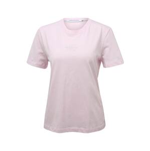 Calvin Klein Jeans Tričko  pastelově růžová / světle šedá