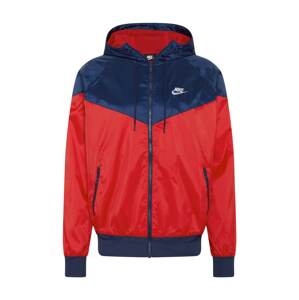 Nike Sportswear Přechodná bunda námořnická modř / červená / bílá