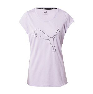 PUMA Funkční tričko 'Heather Cat'  světle fialová / černá