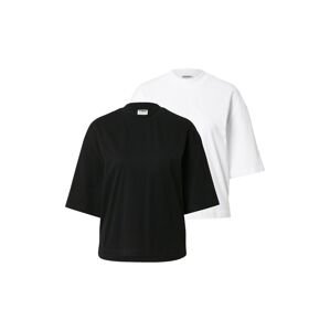 Urban Classics Oversized tričko  černá / bílá