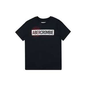 Abercrombie & Fitch Tričko  námořnická modř / bílá / krvavě červená