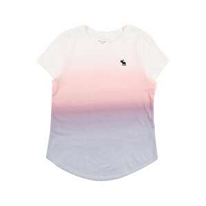 Abercrombie & Fitch Tričko  bílá / fialová / růžová