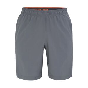 UNDER ARMOUR Sportovní kalhoty  šedá / oranžová