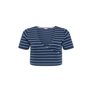 Tommy Jeans Curve Tričko  bílá / námořnická modř