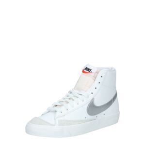 Nike Sportswear Kotníkové tenisky 'BLAZER MID 77'  stříbrná / bílá