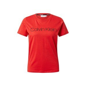 Calvin Klein Tričko  červená / černá
