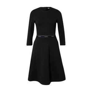 Calvin Klein Šaty 'Milano'  černá / bílá